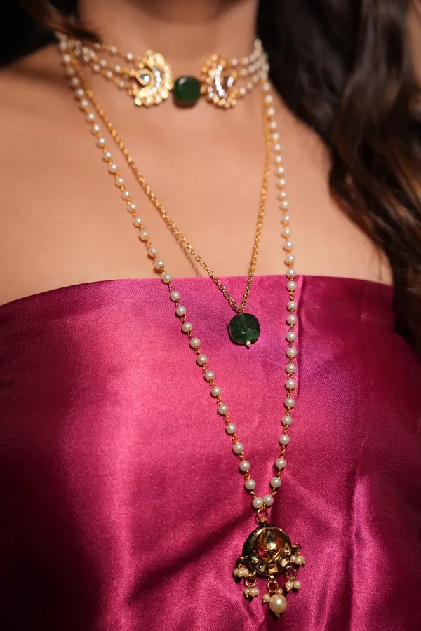 Layered_Pearl_With_Ruby_Necklace_&_Choker_Set