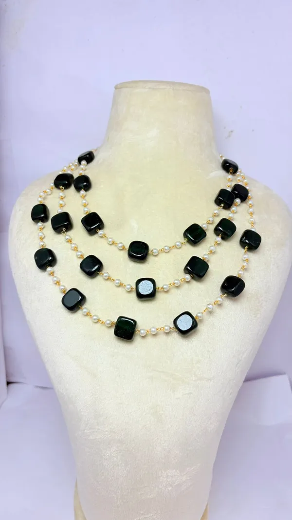 Green_White_Multiple_Layer_Mala_For_Women