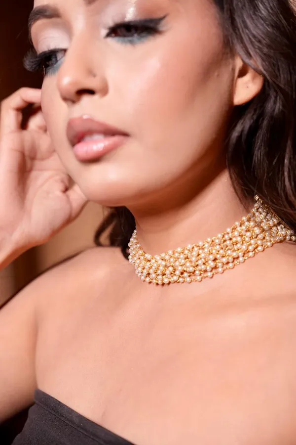 Golden_Pearl_Choker_Necklace