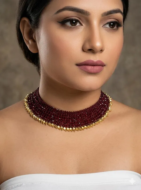 MANKE_Noir_elegance_gold_maroon_set
