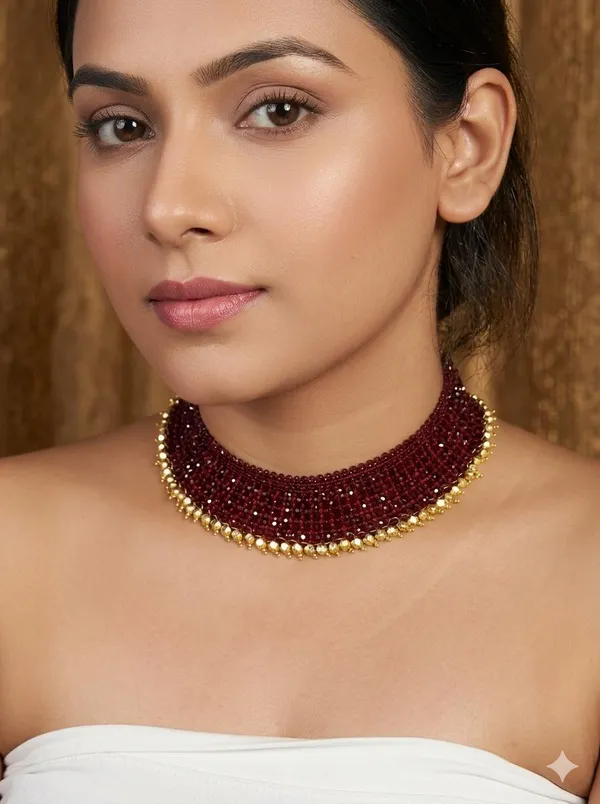 MANKE_Noir_elegance_gold_maroon_set