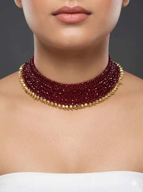 MANKE_Noir_elegance_gold_maroon_set