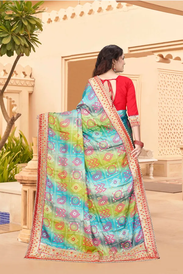 Rama_Evening_Elegance_Moss_Chiffon_Bandhani_Saree_For_Women