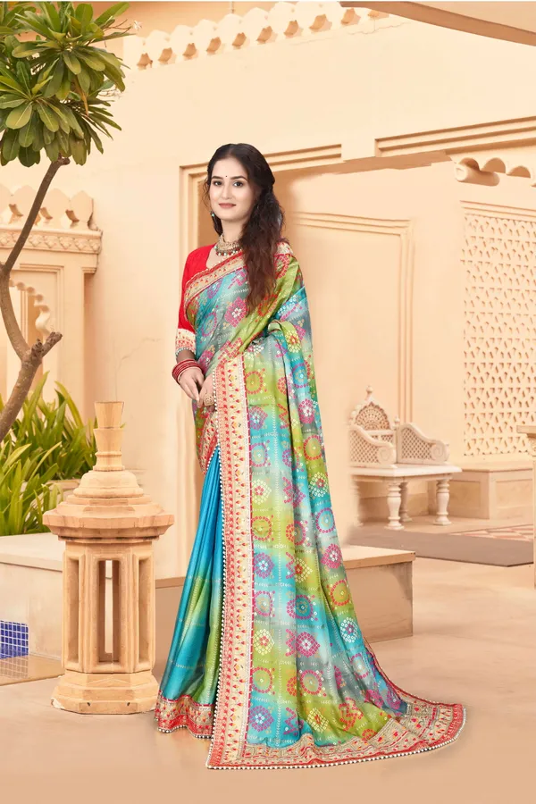 Rama_Evening_Elegance_Moss_Chiffon_Bandhani_Saree_For_Women