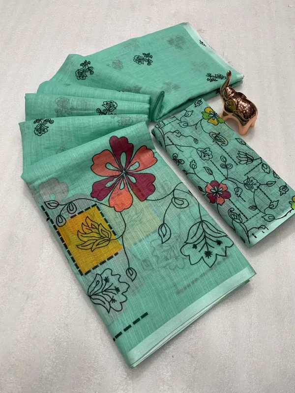 Pista_Lightweight_Linen_Comfort_Cotton_Saree_For_Women