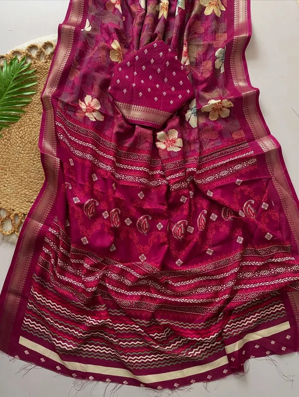 BANARASI_FLORAL_PRINT_SAREE_-_RANI_PINK