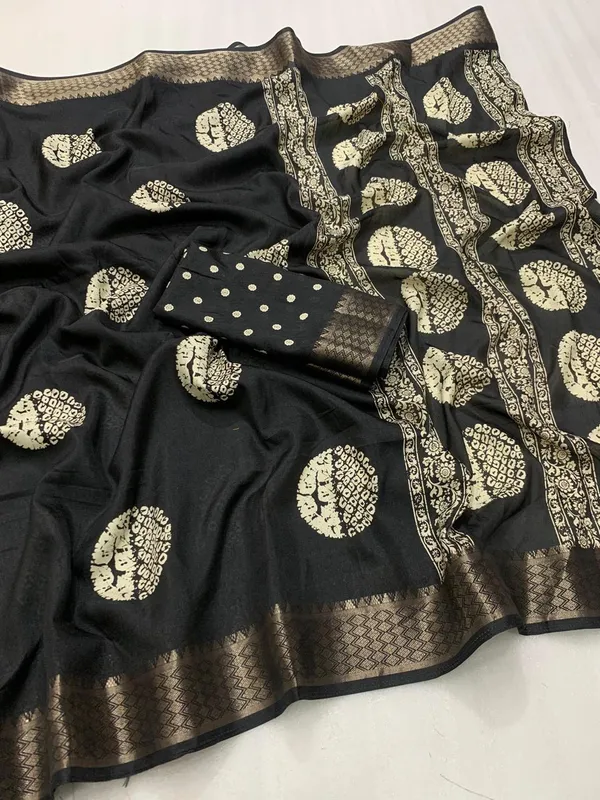 BATIK_PRINT_COTTON_SAREE-BLACK