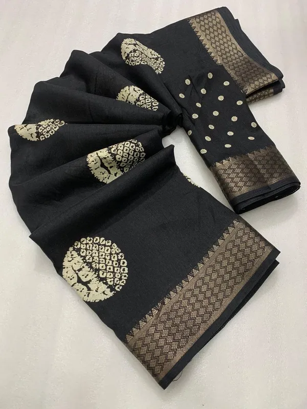 BATIK_PRINT_COTTON_SAREE-BLACK