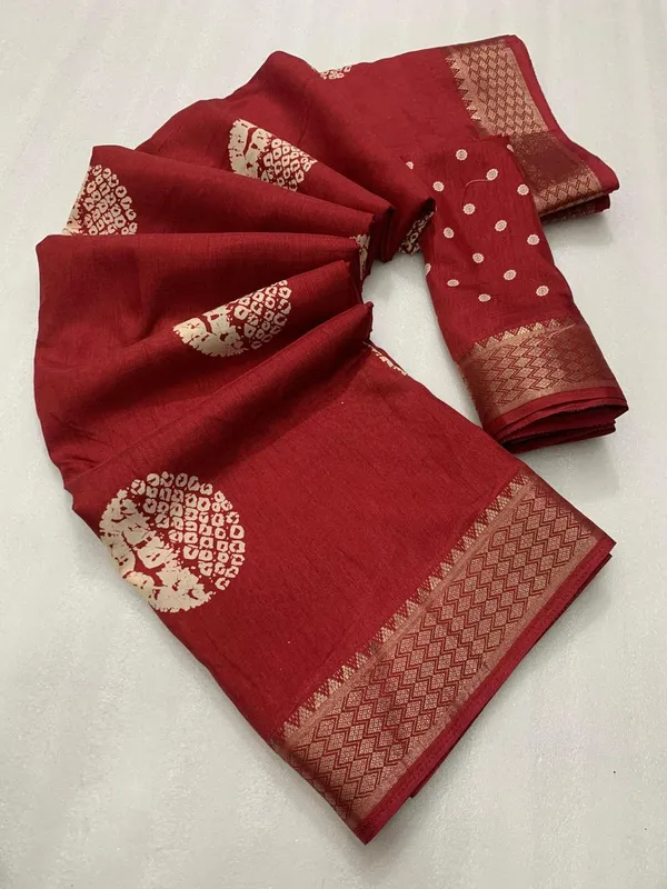 BATIK_PRINT_COTTON_SAREE-REDE