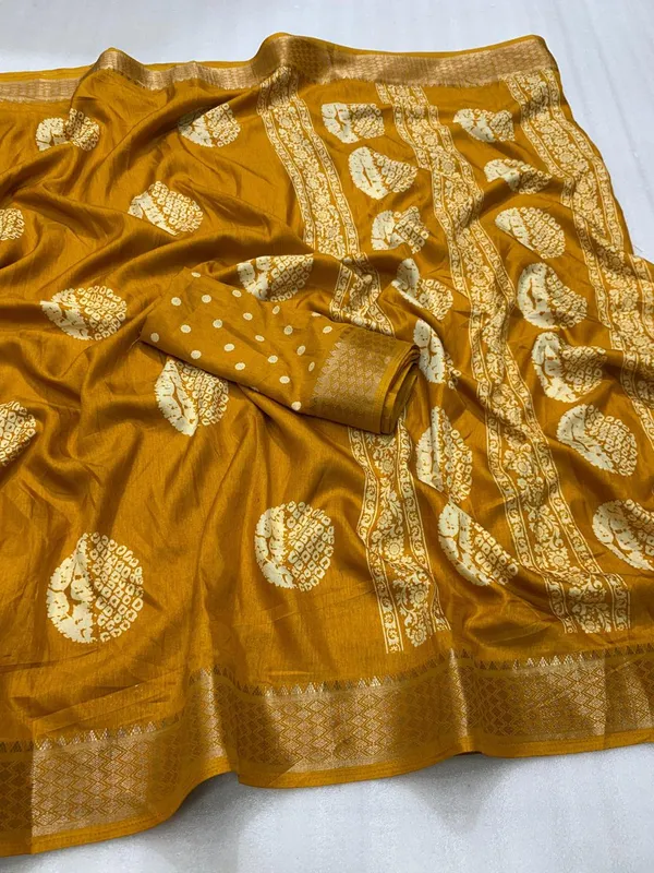BATIK_PRINT_COTTON_SAREE-YELLOW