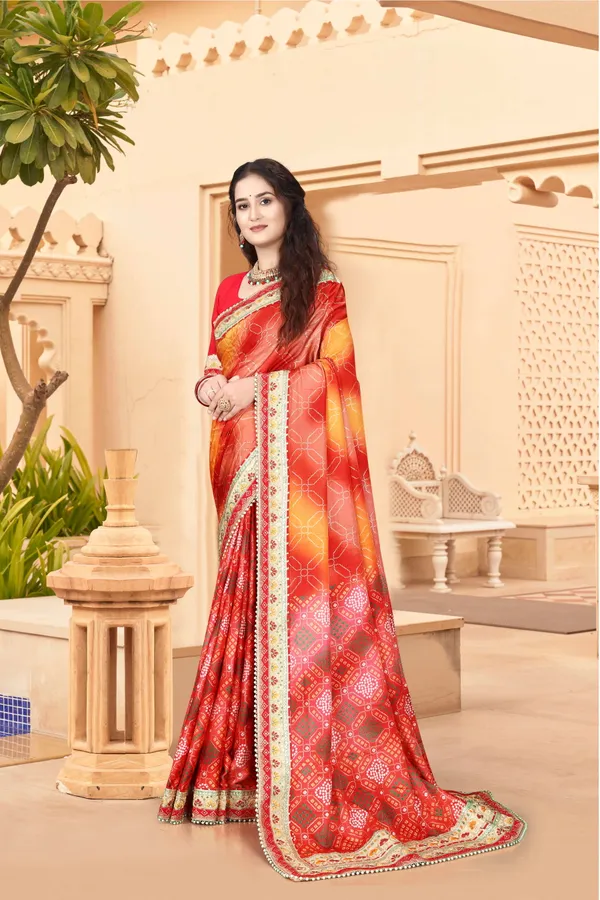 Red_Evening_Elegance_Moss_Chiffon_Bandhani_Saree_For_Women