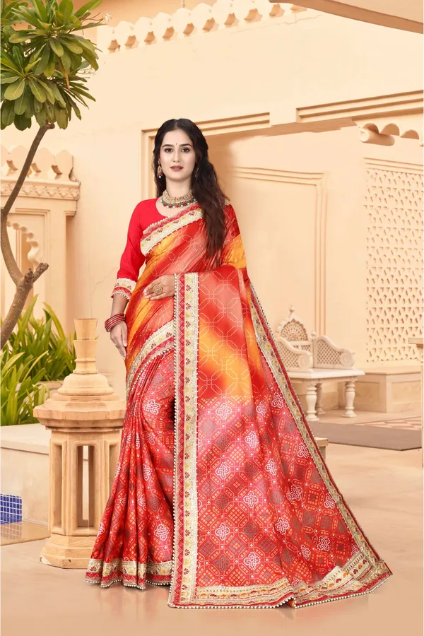 Red_Evening_Elegance_Moss_Chiffon_Bandhani_Saree_For_Women