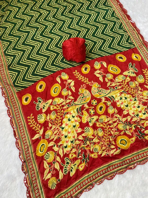 KALAMAKARI_COTTON_SAREE_-_GREEN