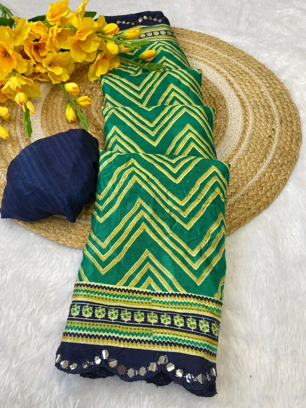 KALAMKARI_COTTON_SAREE-TEAL_GREEN