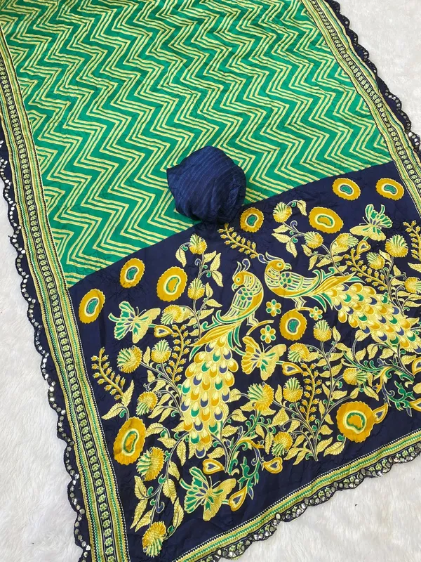 KALAMKARI_COTTON_SAREE-TEAL_GREEN
