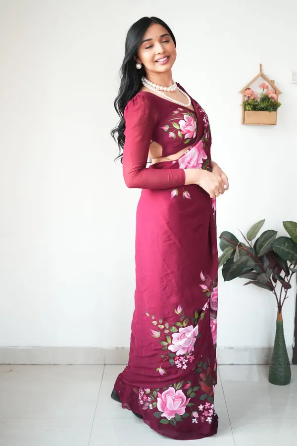 Kanishka_Weightless_Printed_Saree_Pink_Wine