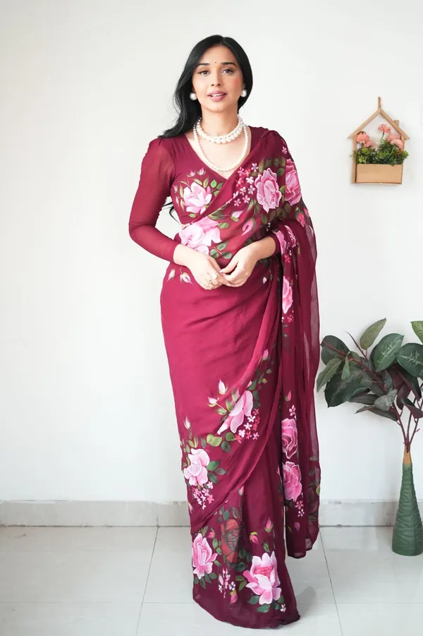 Kanishka_Weightless_Printed_Saree_Pink_Wine