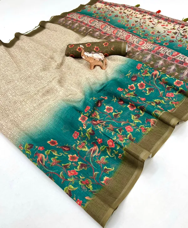 NAVARATRI_SPECIAL_COTTON_LINEN-BEIGE/CREAM