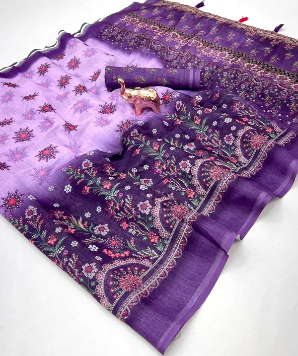 NAVARATRI_SPECIAL_COTTON_LINEN_SAREE-PURPLE