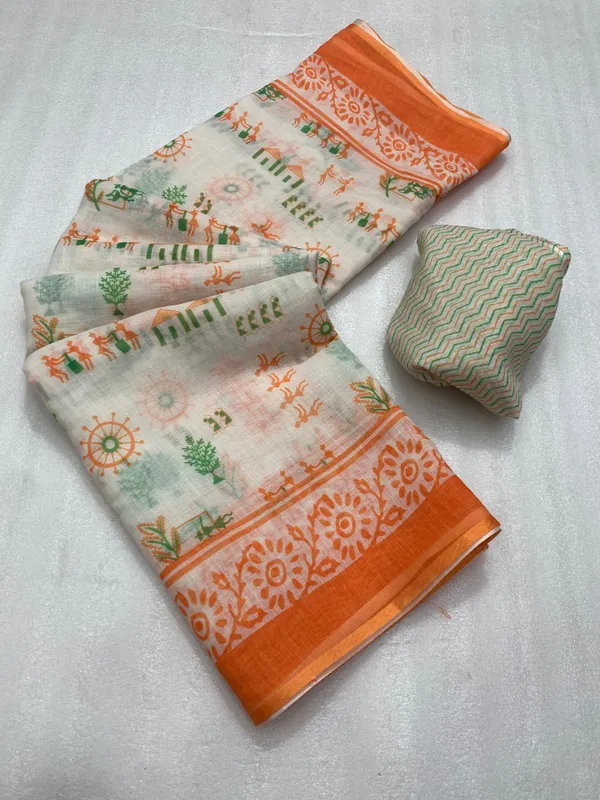 Linen_Tiranga_Print_Saree_-_Tiranga
