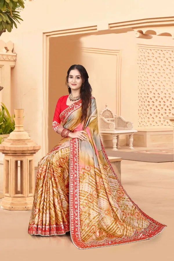 Mustard_Evening_Elegance_Moss_Chiffon_Bandhani_Saree_For_Women