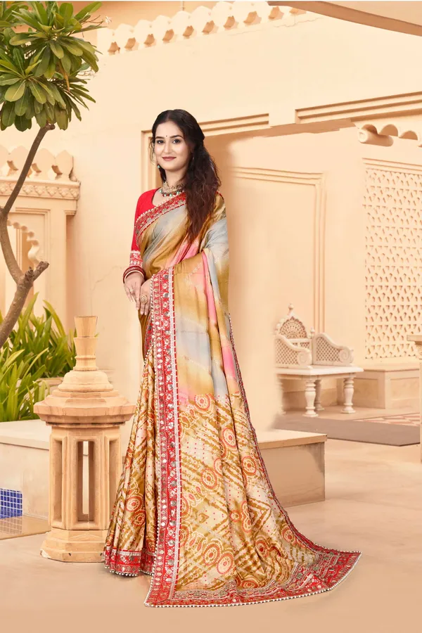 Mustard_Evening_Elegance_Moss_Chiffon_Bandhani_Saree_For_Women