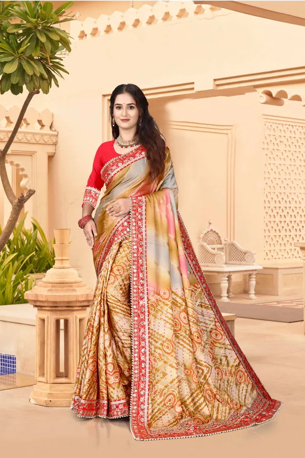 Mustard_Evening_Elegance_Moss_Chiffon_Bandhani_Saree_For_Women