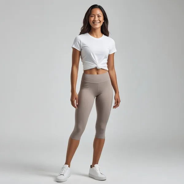Chikku_Ladies_Capri_3/4Th_Leggings_Soft,_Breathable,_And_Comfortable_Fit
