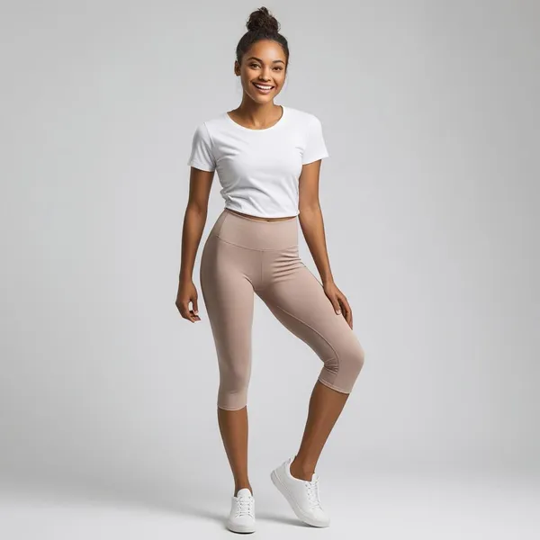 Chikku_Ladies_Capri_3/4Th_Leggings_Soft,_Breathable,_And_Comfortable_Fit