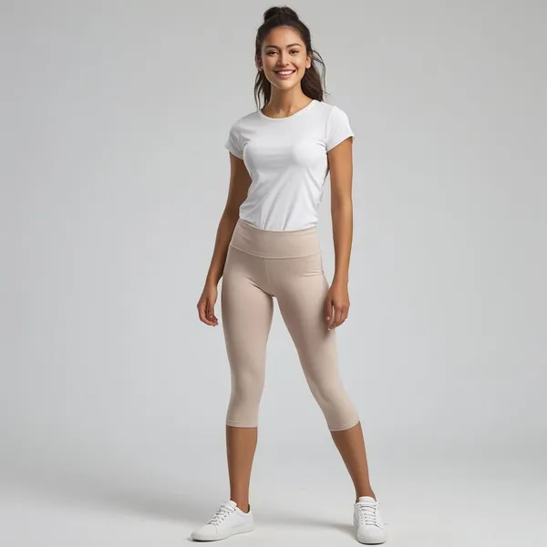 Chikku_Ladies_Capri_3/4Th_Leggings_Soft,_Breathable,_And_Comfortable_Fit