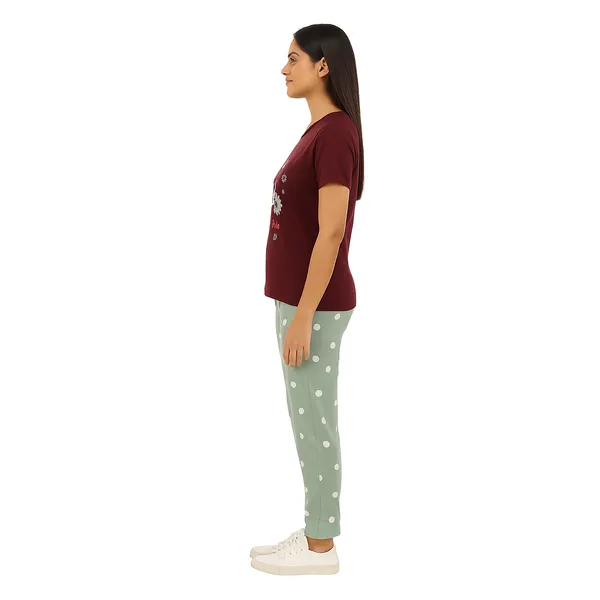 Multicolor_100%_Soft_Cotton_Night_Dress_Set_For_Women_Printed_T-Shirt_&_All-Over_Printed_Pants_For_Ultimate_Comfort