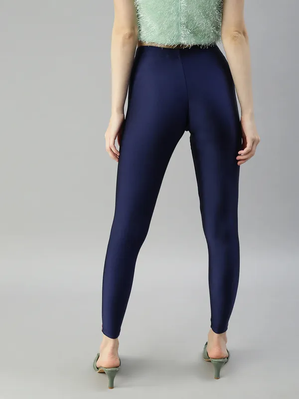 Navy_Stretchable_Shimmer_Leggings_For_Women_Soft,_Breathable_&_Skin-Friendly
