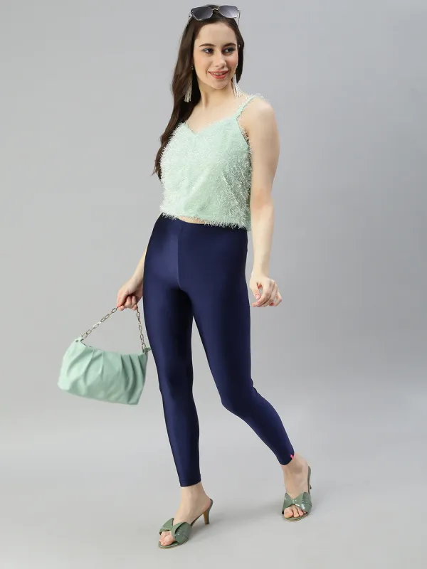 Navy_Stretchable_Shimmer_Leggings_For_Women_Soft,_Breathable_&_Skin-Friendly