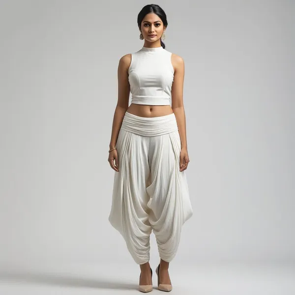 White_Ladies_Patiala_Pants_Traditional_Elegance_With_Everyday_Comfort