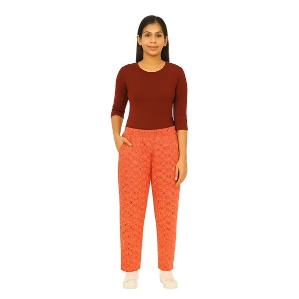 Multicolor_Ladies_100%_Soft_Cotton_Night_Pants_with_Pockets