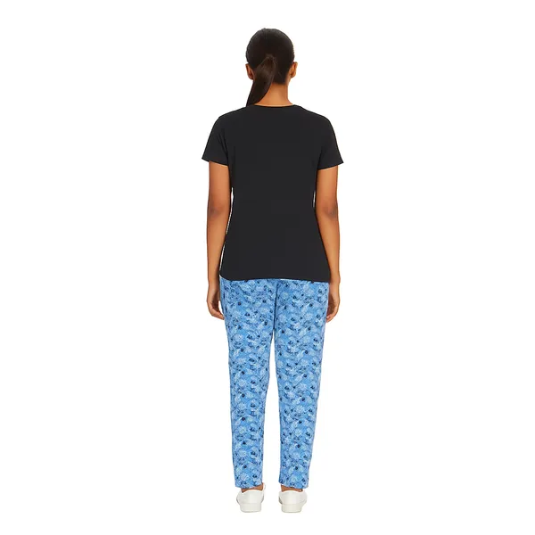 Multicolor_100%_Soft_Cotton_Night_Dress_Set_For_Women_Printed_T-Shirt_&_All-Over_Printed_Pants_For_Ultimate_Comfort