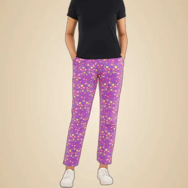 Multicolor_Ladies_100%_Soft_Cotton_Night_Pants_with_Pockets
