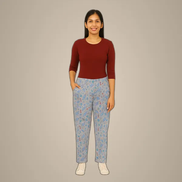 Multicolor_Ladies_100%_Soft_Cotton_Night_Pants_with_Pockets