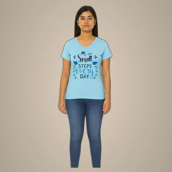 Sky_Blue_100%_Soft_Cotton_Ladies_Top_With_Chest_Print_Soft,_Stylish_&_Everyday_Essential