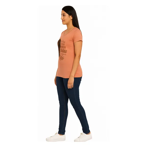 Peach_100%_Soft_Cotton_Ladies_Top_With_Chest_Print_Soft,_Stylish_&_Everyday_Essential