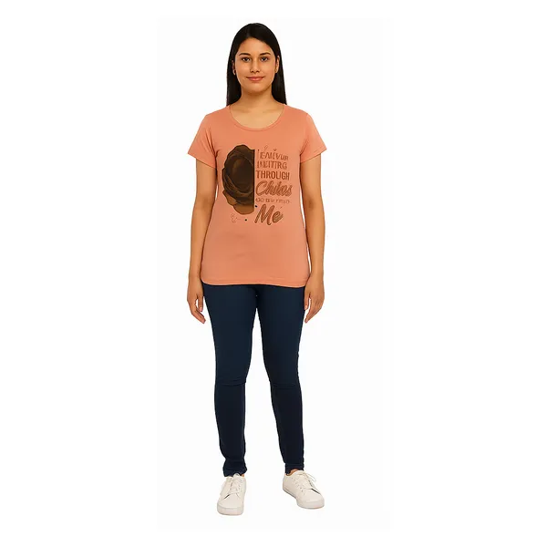 Peach_100%_Soft_Cotton_Ladies_Top_With_Chest_Print_Soft,_Stylish_&_Everyday_Essential
