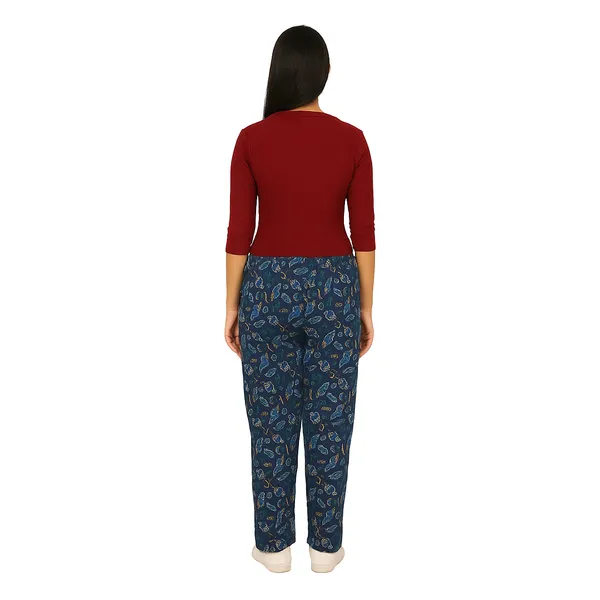 Multicolor_Ladies_100%_Soft_Cotton_Night_Pants_with_Pockets