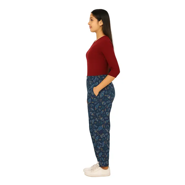 Multicolor_Ladies_100%_Soft_Cotton_Night_Pants_with_Pockets