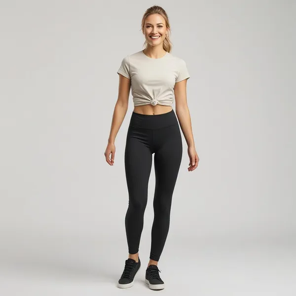 Black_Ladies_Ankle_Fit_Leggings_Soft,_Breathable,_And_Comfortable_Fit