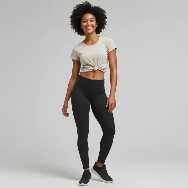 Black_Ladies_Ankle_Fit_Leggings_Soft,_Breathable,_And_Comfortable_Fit