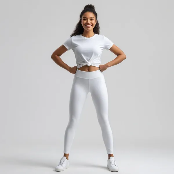 White_Ladies_Ankle_Fit_Leggings_Soft,_Breathable,_And_Comfortable_Fit
