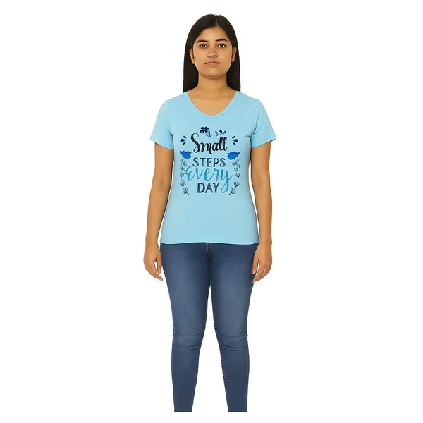 Sky_Blue_100%_Soft_Cotton_Ladies_Top_With_Chest_Print_Soft,_Stylish_&_Everyday_Essential