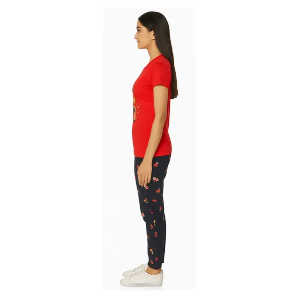 Multicolor_100%_Soft_Cotton_Night_Dress_Set_For_Women_Printed_T-Shirt_&_All-Over_Printed_Pants_For_Ultimate_Comfort