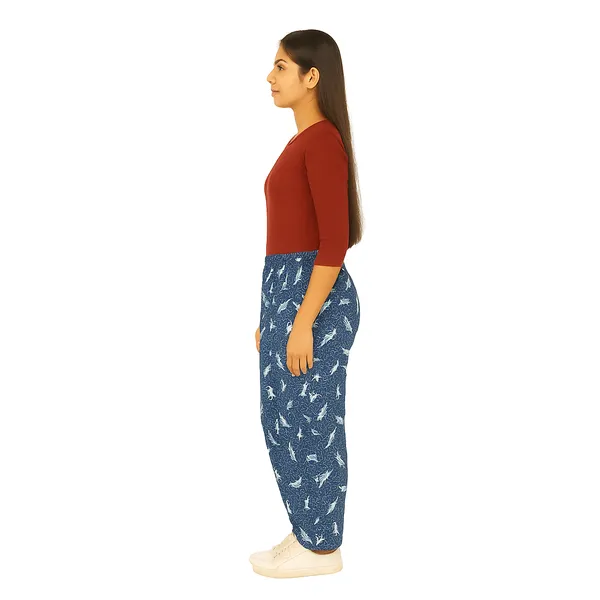 Multicolor_Ladies_100%_Soft_Cotton_Night_Pants_with_Pockets