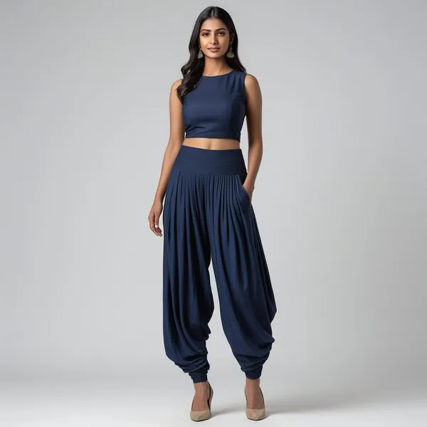 Navy_Ladies_Patiala_Pants_Traditional_Elegance_With_Everyday_Comfort